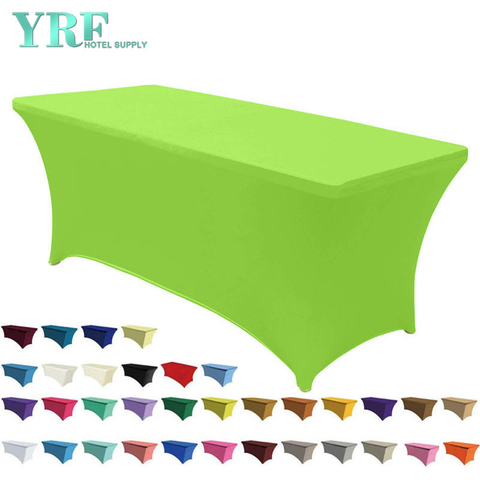 Cubiertas de mesa alargadas de elastano verde manzana 6 pies / 72 "L x 30 " W x 30 "H Poliéster para mesas plegables