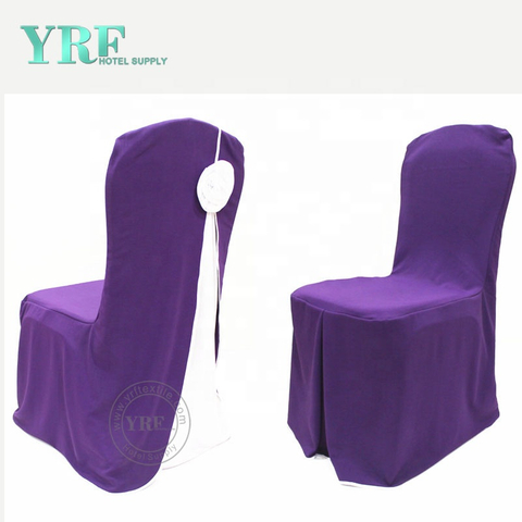 Silla púrpura de la boda elegante YRF cubierta de la silla púrpura Banda