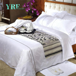 Hotel barato cama edredón tela de algodón de un solo tamaño único