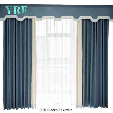 Comercio al por mayor de fábrica de último diseño asequible cortinas de ventana Resort Hotel