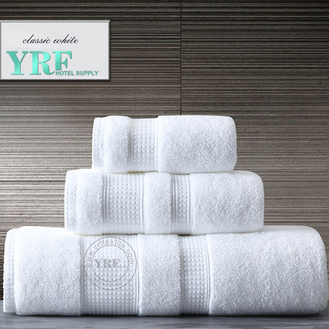 Toalla de ducha de hotel 100% algodón práctica absorbente blanca