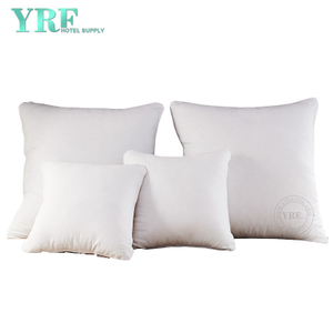 Comercio al por mayor, suave y barato, 100% algodón, forma circular y cuadrada, forma de almohadas de poliéster, 18 "LX 18 " W
