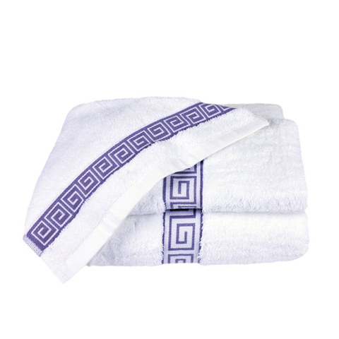 Comercio al por mayor blanco 100% algodón jacquard toalla de cara toalla de hotel