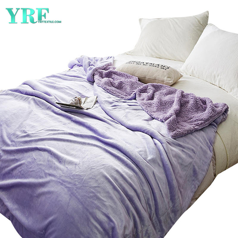 Color sólido cálido del estilo de la moda de la manta del hotel para la cama King