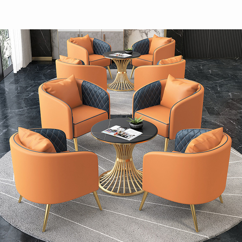 Silla determinada del sofá de cuero de la mesa redonda de la moda moderna caliente de la venta