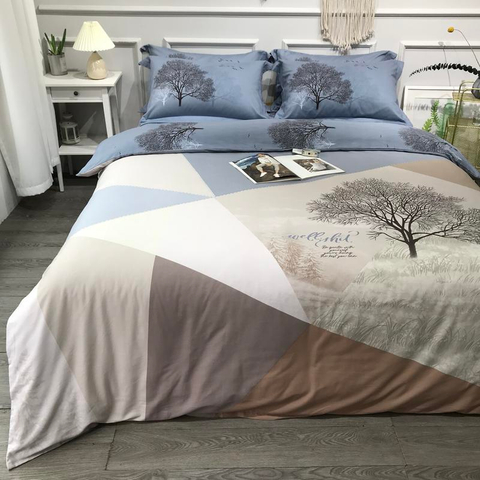 Ropa de cama de la mejor calidad, tela de algodón, cómoda para juego de sábanas de cama individual