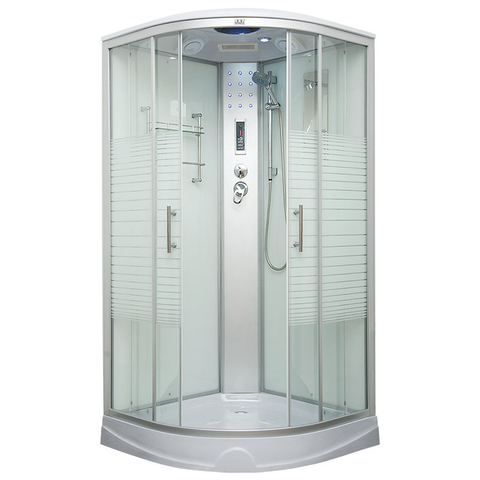 Calidad asegurada con control de panel de computadora Sala de ducha de vidrio para hotel