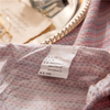 Tela de algodón de bolsillos profundos de diseño moderno para juego de cama completo a rayas