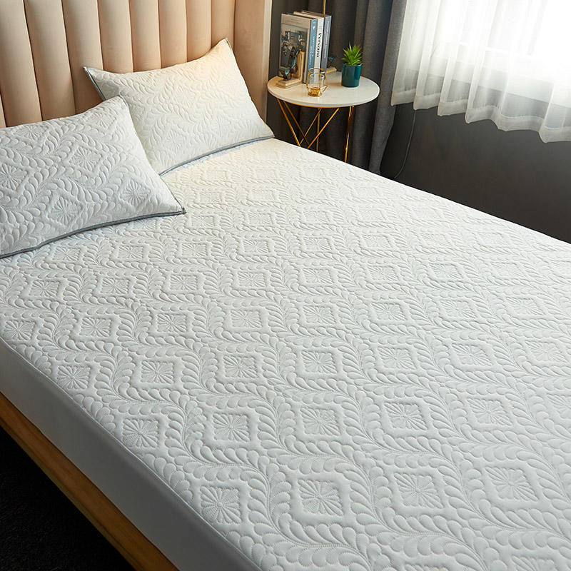 Protectores impermeables Protectores de colchón ajustados Bloques de ácaros del polvo Cubierta de cama de motel
